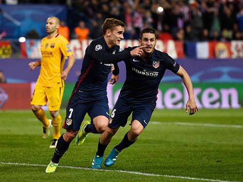 זה צמד המפגשים השלישי של ברצלונה ואתלטיקו מדריד בתולדות ליגת האלופות. בשתי הפעמים עד כה, 2013/14 ו-2015/16, קבוצתו של דייגו סימאונה עברה את בארסה, הגיע עד לגמר והפסידה לריאל מדריד. (Mike Hewitt/Getty Images)