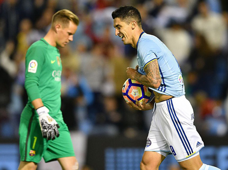 הרננדס חוגג את הטעות של טר שטגן (getty)