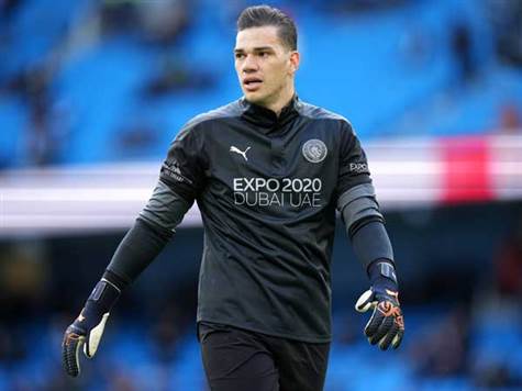 אדרסון. לא יידרש לעצור את רונאלדו, אך ינסה לשמור על שער נקי מול היריבה העירונית (GETTY)