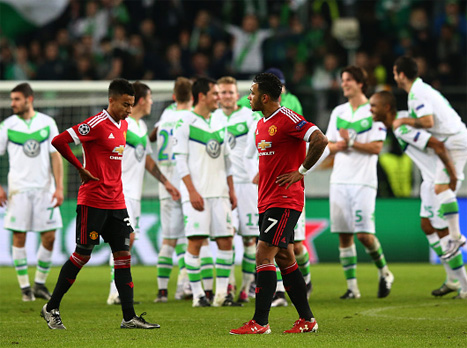 שחקני וולפסבורג חוגגים, ממפיס ולינגארד מאוכזבים (Getty)