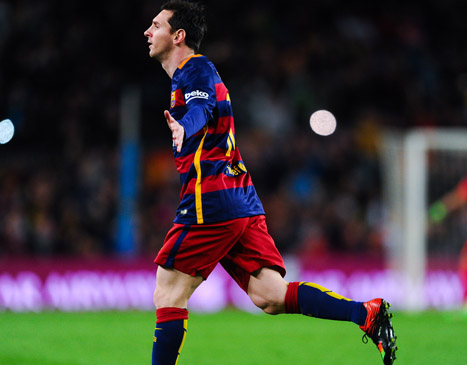 ליאונל מסי בפוזיציה אופיינית (gettyimages)