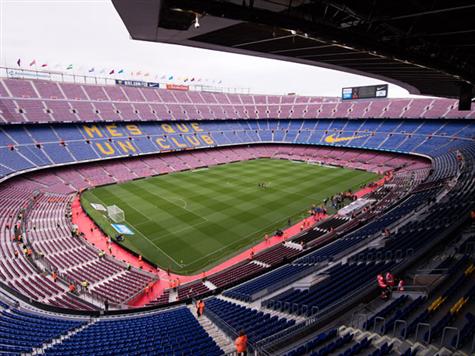 הרבה זמן לא ראינו את קאמפ נואו כל כך ריק ועצוב (getty)